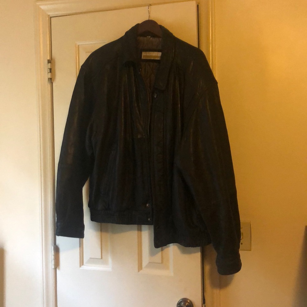 Perry Ellis | Genuine leather jacket XL
